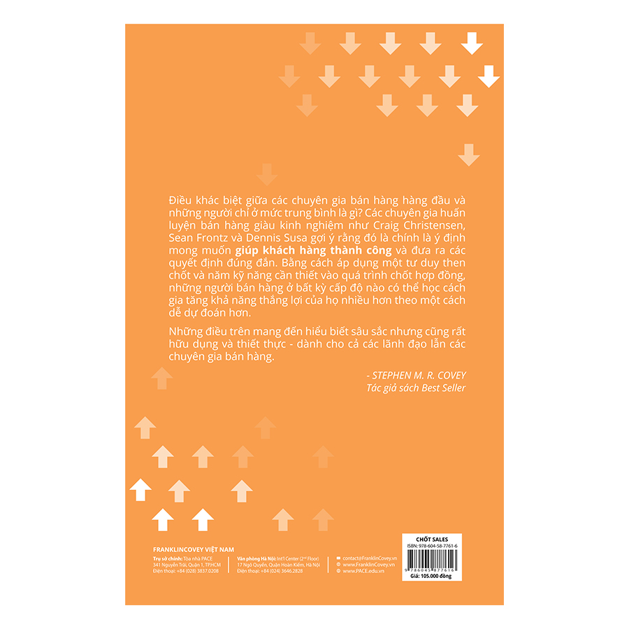 Sách PACE Books - Chốt sales – Đàm phán thành công (Closing) - Craig Christensen, Sean Frontz, Dennis Susa