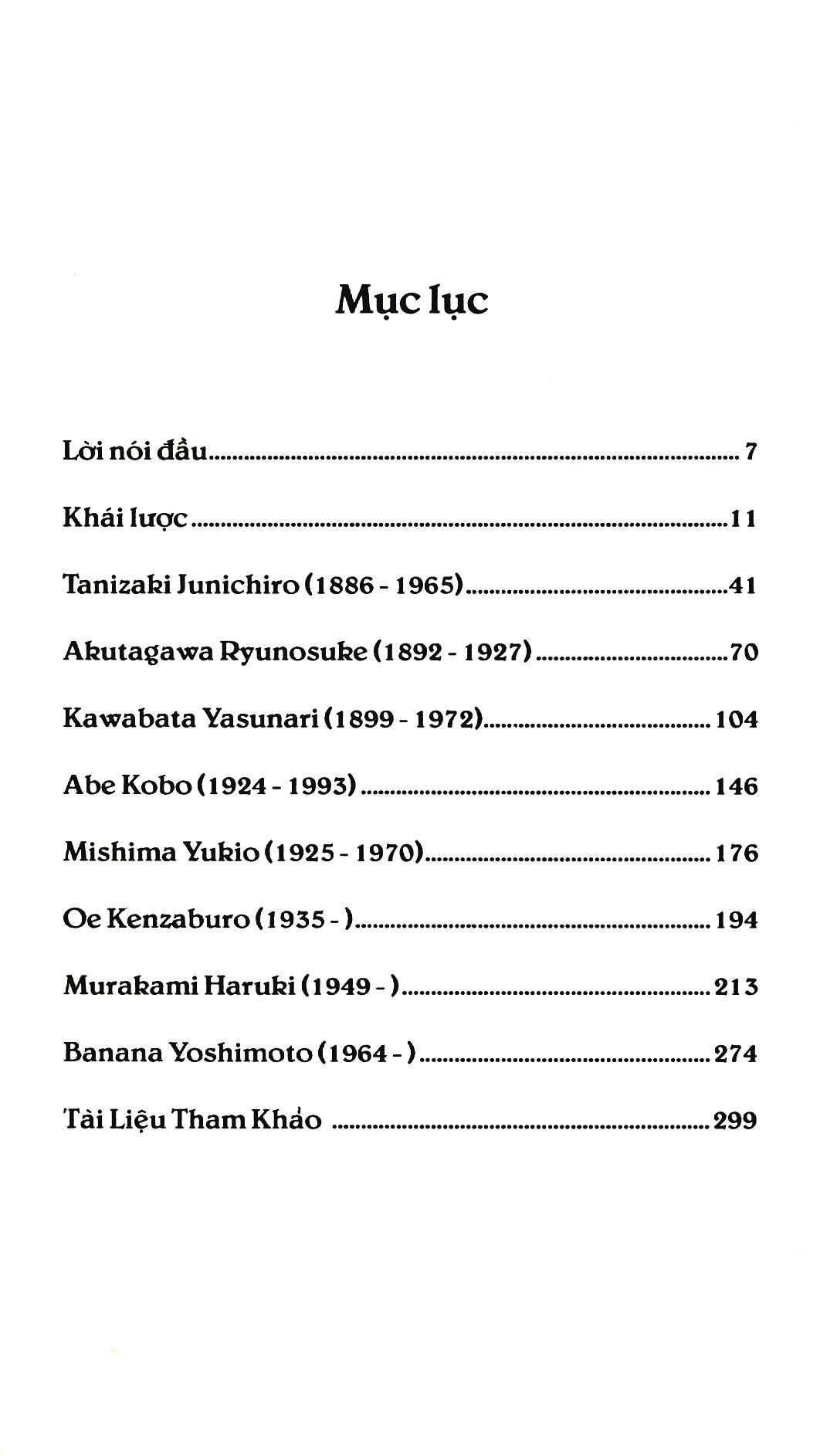 Nhà Văn Nhật Bản Thế Kỷ XX