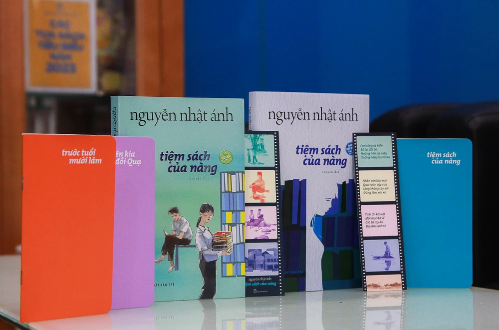 Sách Tiệm Sách Của Nàng Bìa Cứng tác giả Nguyễn Nhật Ánh, Kèm Bookmark, Photostrip, Sổ tay, 2HBooks