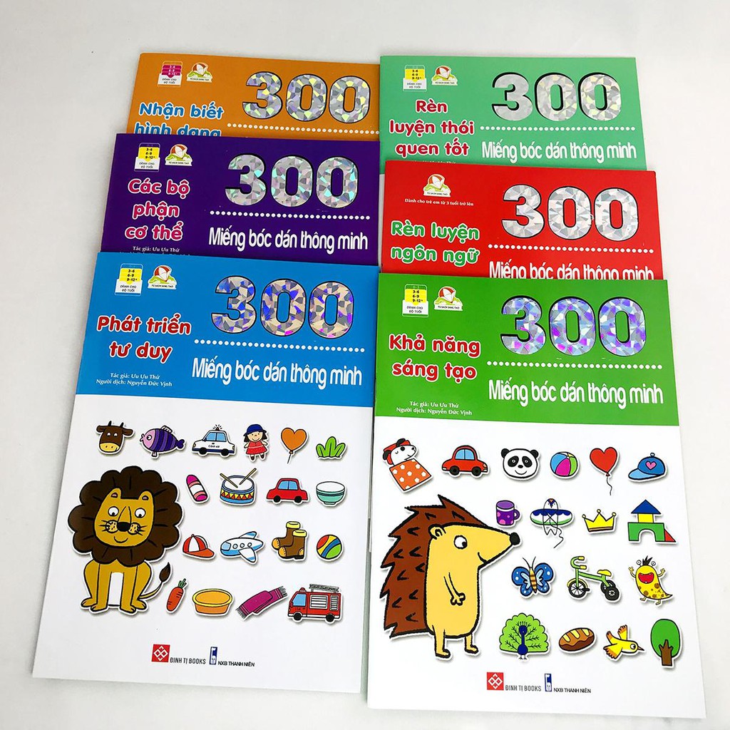 Combo 300 Miếng Bóc Dán Thông Minh (6 Cuốn)