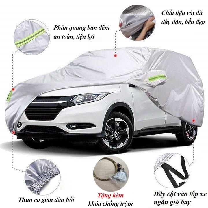 Bạt phủ xe ô tô Toyota Corolla Cross chất liệu vải dù oxford cao cấp, áo trùm xe ô tô 5 chỗ corolla cross , bạc phủ