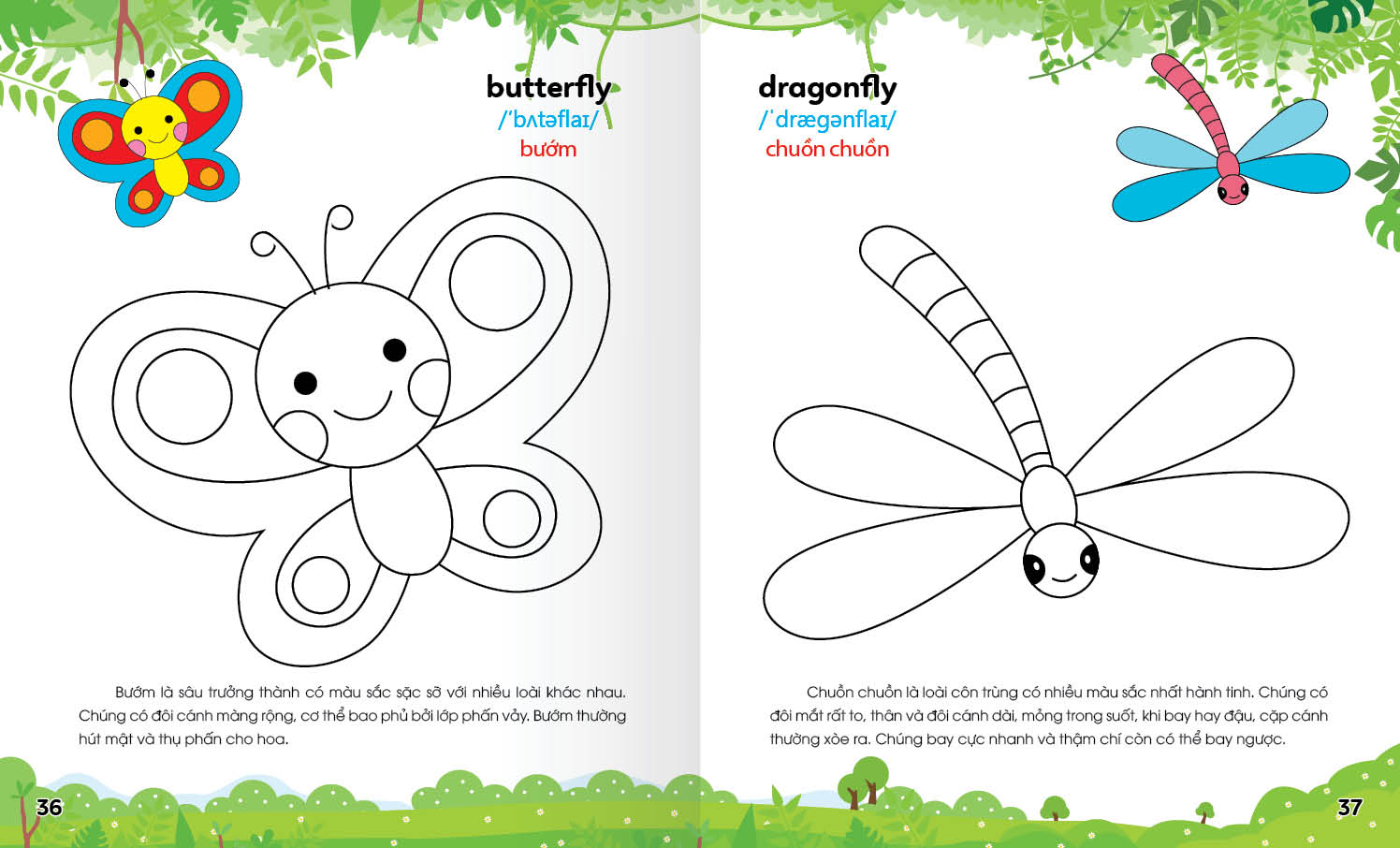Sách - Colouring 365 ngày Tô màu - KHÁM PHÁ THẾ GIỚI PHÁT TRIỂN TRÍ TUỆ - Động vật hoang dã, Khủng long, Bò sát, Côn tr