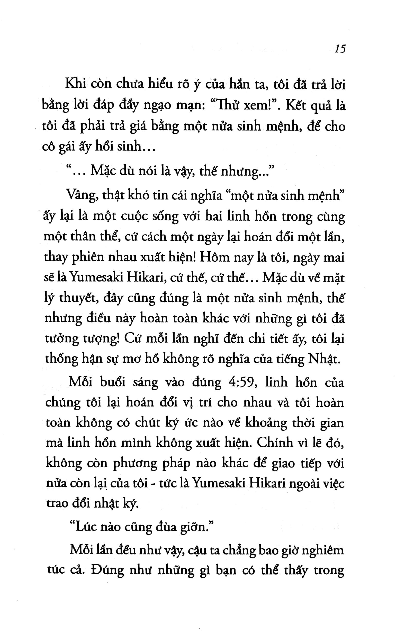 Ngày Mai, Tôi Biến Mất, Cậu Sẽ Hồi Sinh - Tập 2