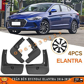 Bộ 4 Chắn Bùn Ô TÔ Hyundai Elantra 2016-2018 Nhựa Dẻo ABS