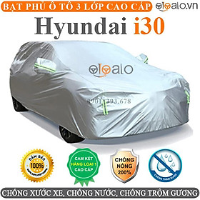 Bạt phủ xe ô tô Hyundai I30 vải dù 3 lớp CAO CẤP BPXOT