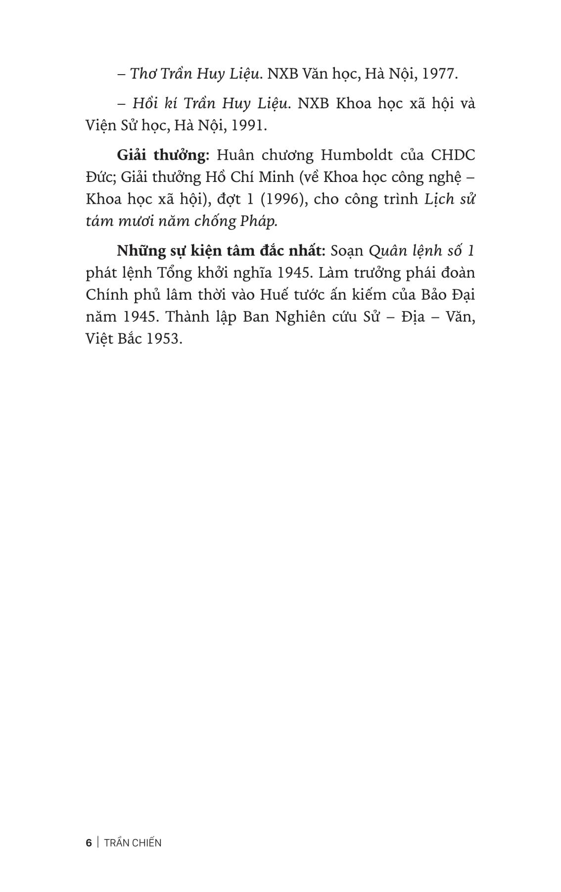 Trần Huy Liệu - Cõi Người