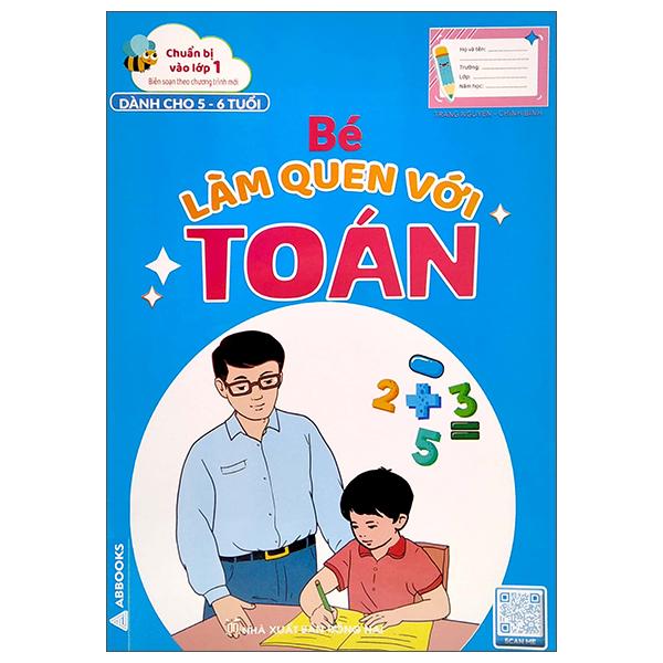 Sách - Chuẩn Bị Vào Lớp 1 - Vở Bé Làm Quen Với Toán - Bộ 4 Cuốn