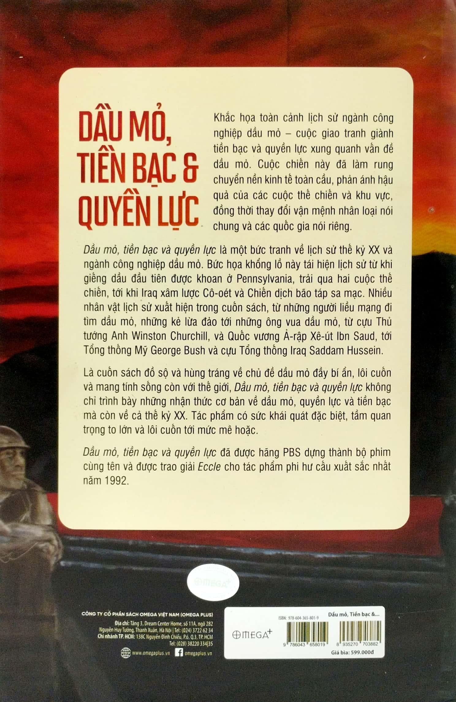 Dầu Mỏ, Tiền Bạc Và Quyền Lực (Bìa Cứng)