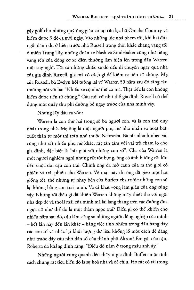 Warren Buffett - Quá Trình Hình Thành Một Nhà Tư Bản Mỹ (Tái Bản)