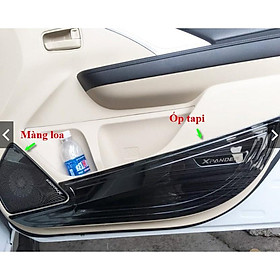 Ốp màng loa và tapli cánh cửa Mitsubishi Xpander 2018-2020 mẫu titan cao cấp -  tặng keo trợ dính