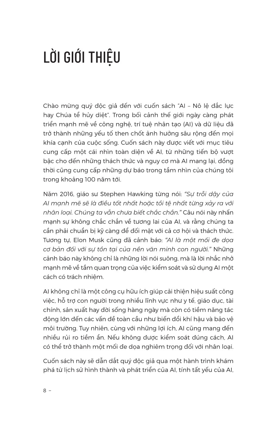 AI - NÔ LỆ ĐẮC LỰC HAY CHÚA TỂ HỦY DIỆT - PGS. TS. Trần Mạnh Huy (Chủ biên)