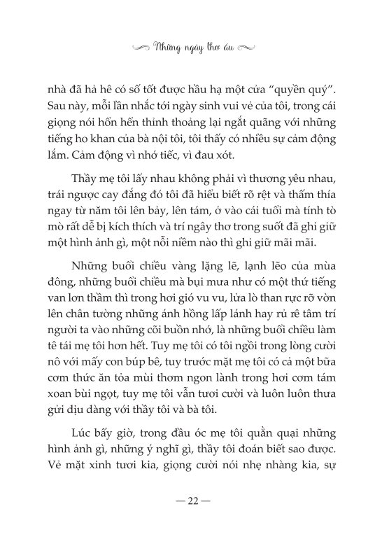 Sách - Danh Tác Việt Nam - Những Ngày Thơ Ấu (In Theo Bản Của NXB Đời Nay Năm 1940)