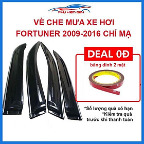 Vè mưa Fortuner 20009-2010-2011-2012-2013-2014-2015-2016 vè chỉ mạ che mưa bảo vệ xe