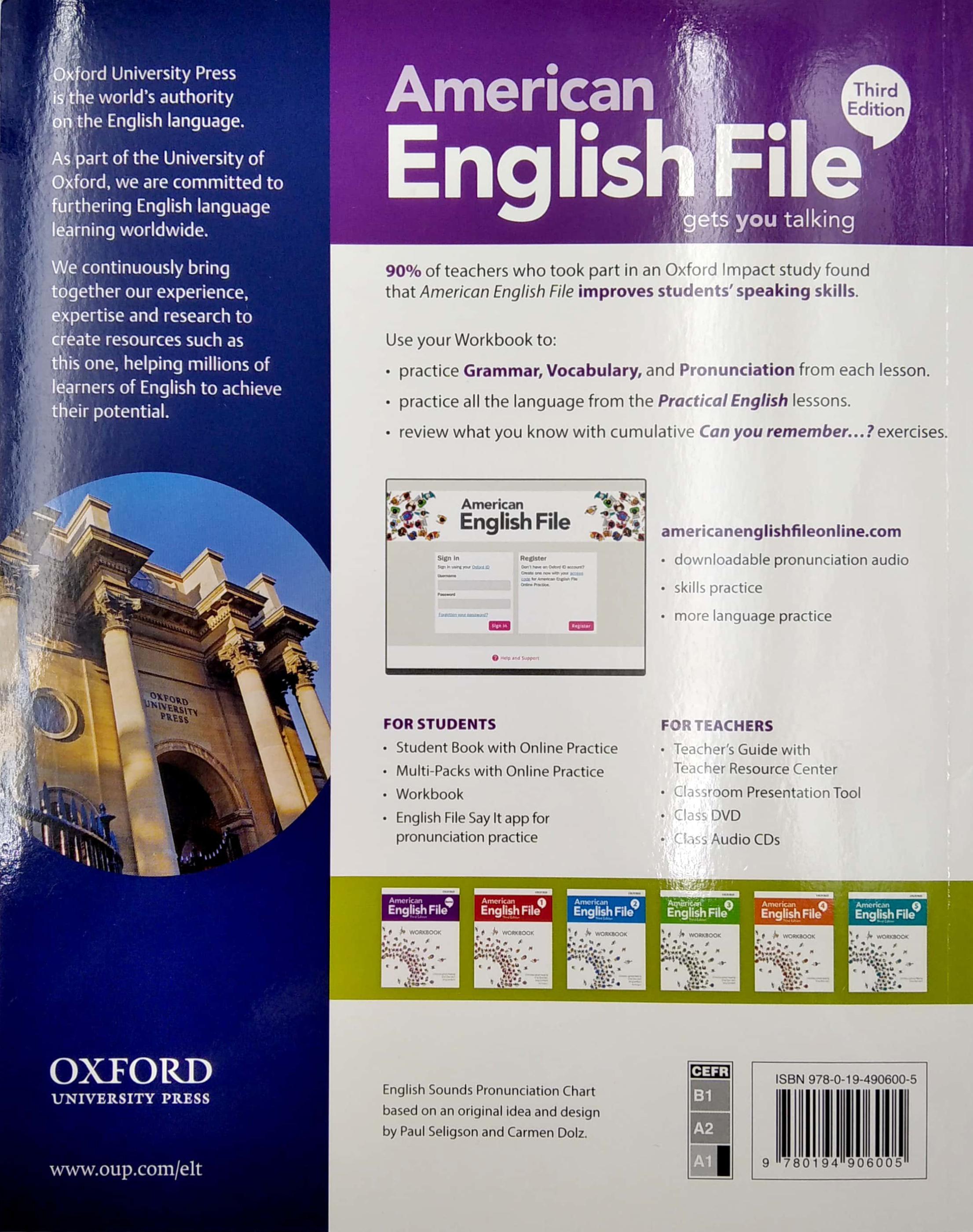 American English File 3th Edition Starter. Workbook Without Answer Key