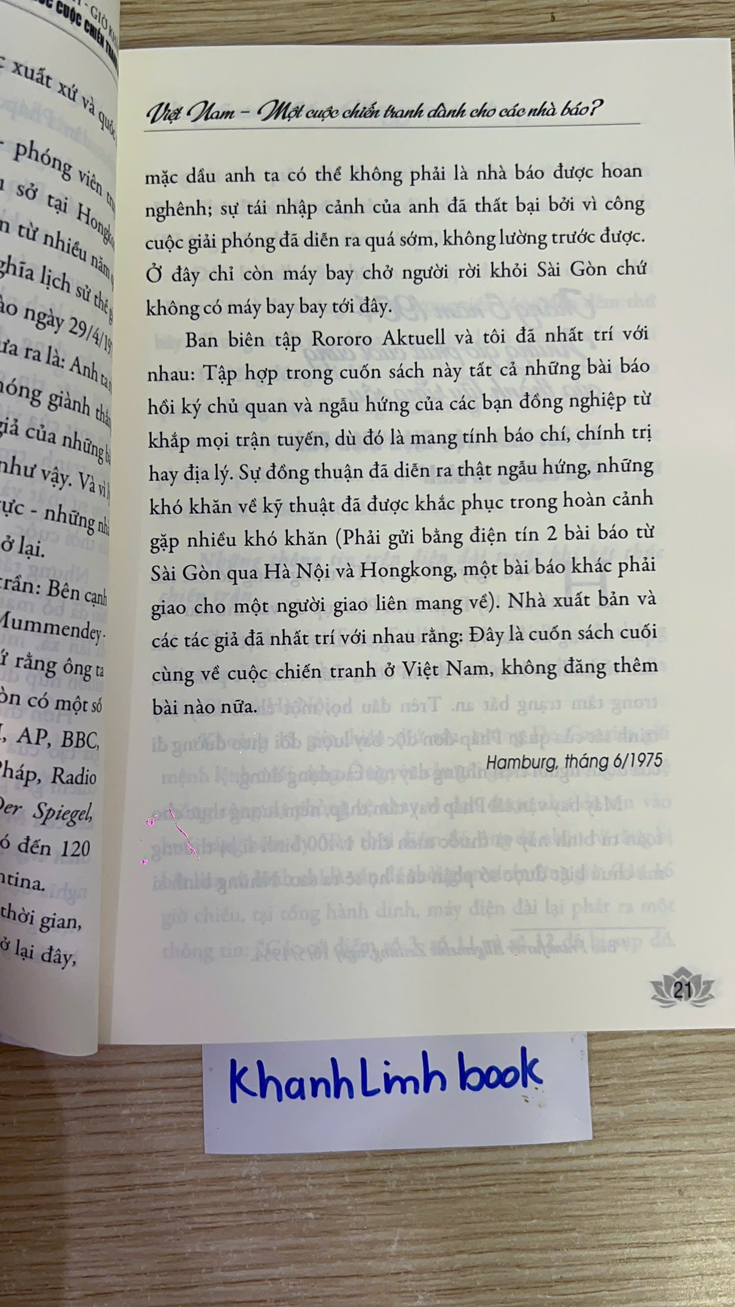 Thành Phố Hồ Chí Minh - Giờ Khắc Số 0 - Những Phóng Sự Về Kết Thúc Cuộc Chiến Tranh 30 Năm