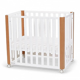 GIƯỜNG CŨI/ NÔI CŨI ĐA NĂNG 2 TRONG 1 (KHÔNG CÓ PHỤ KIỆN NỆM) DÀNH CHO BÉ TỪ 0 THÁNG TUỔI NICO KINDERKRAFT - HÀNG CHÍNH HÃNG