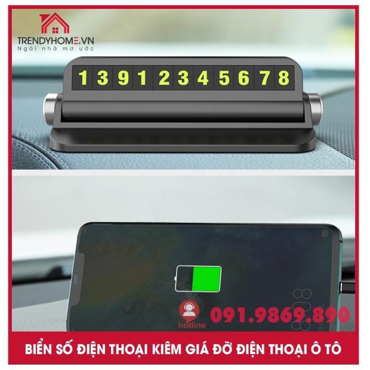 Bảng gắn số kiêm giá đỡ điện thoại gắn taplo ô tô | Hộp ghi số điện thoại dạ quang cho ô tô vios 2017 Hyundai, Toyota