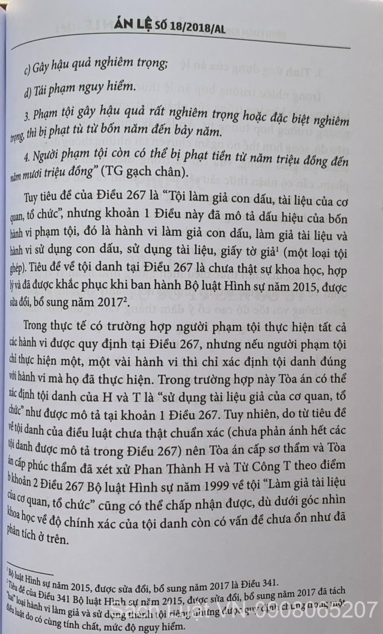 Bình luận khoa học bản án và án lệ - tập 1