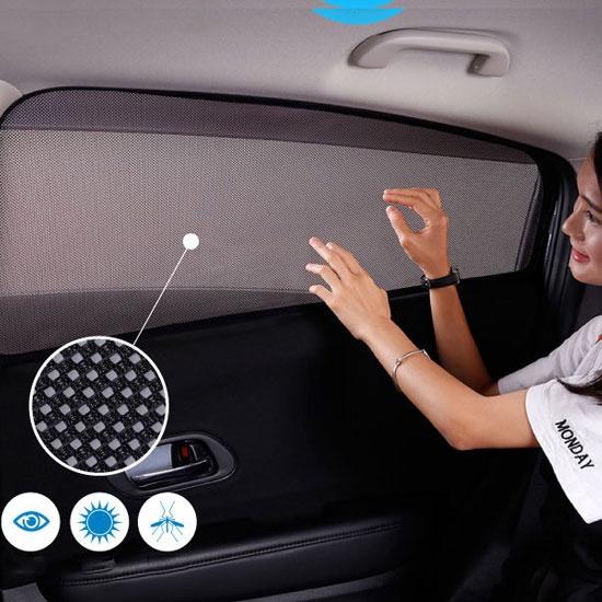 Rèm che nắng nam châm cho xe Toyota Rush, bộ 4 tấm cho 4 cửa, hàng loại 1 cao cấp nhất, vừa khít kính
