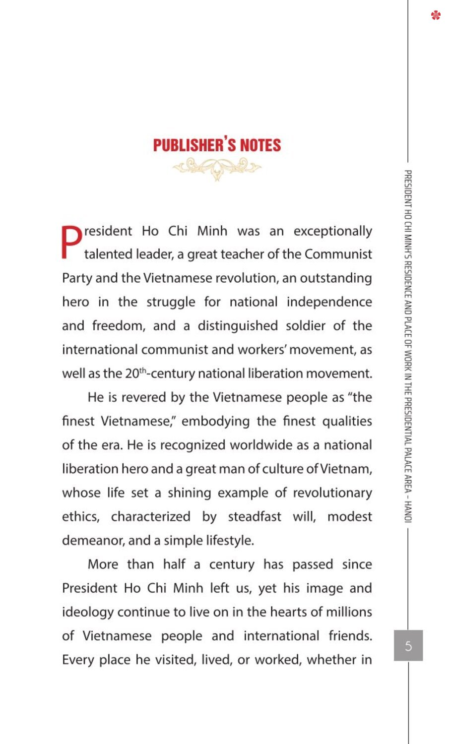 President Ho Chi Minh’s Residence and Place of Work in the Presidential Palace Area - Ha Noi