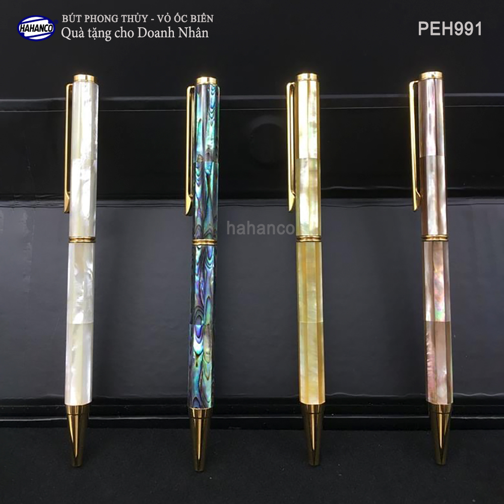 Bút ký phong thủy khảm ốc biển cao cấp (Đủ màu) Món quà vô giá đầy ý nghĩa (PEH991) Đem lại may mắn, tài lộc cho người sở hữu - HAHANCO