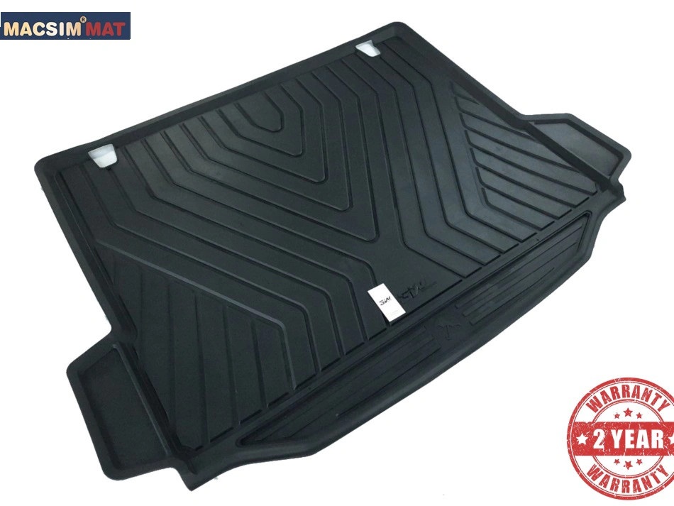Thảm lót cốp xe ô tô BMW New X3 nhãn hiệu Macsim 3W chất liệu TPE cao cấp màu đen