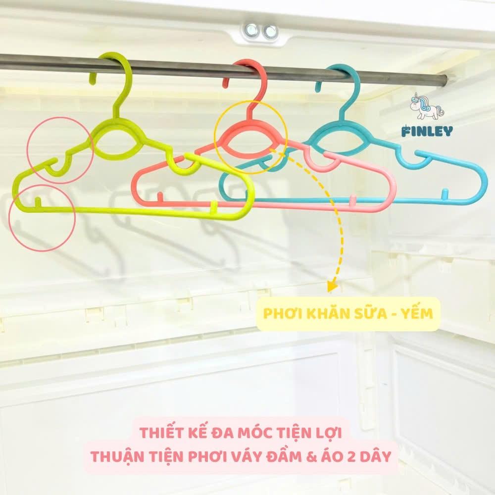 Set 6 Móc Nhựa Finley PP Nguyên Sinh Cao Cấp Đa Năng Móc Quần Áo Trẻ Em, Phụ Kiện - katydang