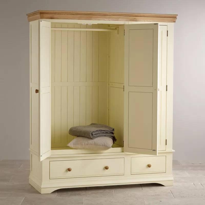 Tủ Quần Áo 3 Cánh Country Cottage Gỗ Sồi Ibie BSW3COUO - Trắng