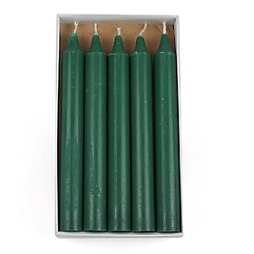 Hộp 15 cây nến thơm thẳng Quang Minh Candle FTRAMART EDC2317  cao 15cm (Xanh rêu đậm)