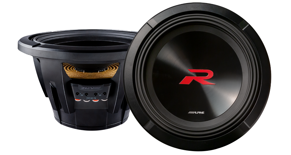 R2-W12D4 Loa sub hơi ô tô 12 INCH (4Ω+4Ω) chính hãng Alpine