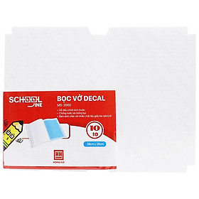 Bọc Vở Decal Kẻ Ngang - Hồng Hà 3560 (10 Tờ/Xấp)