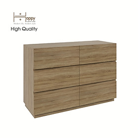 [Happy Home Furniture] MACRO, Tủ đựng đồ - 6 ngăn kéo ,  120cm x 47cm x82cm ( DxRxC), THK_038