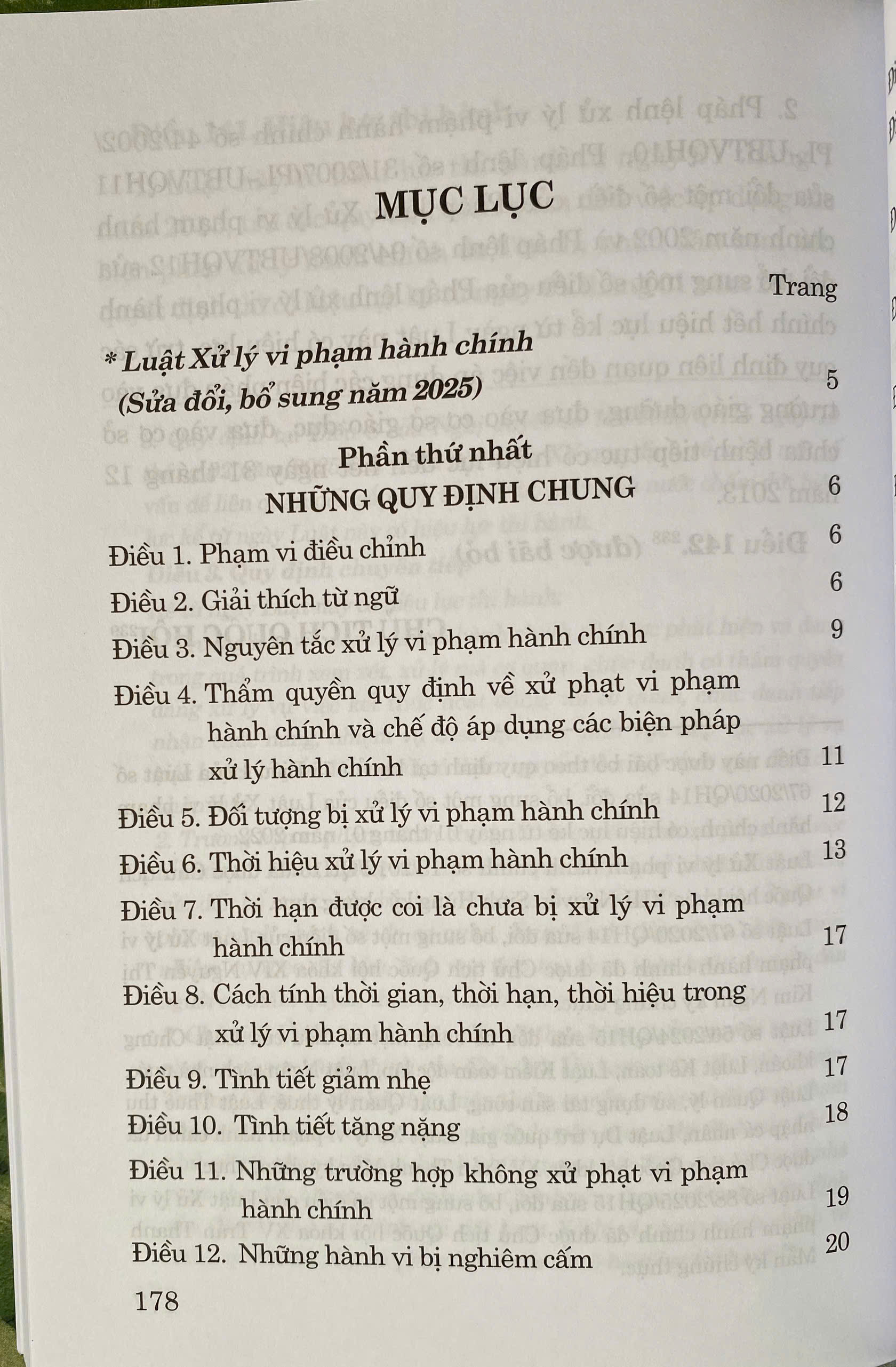 Luật Xử Lý Vi Phạm Hành Chính ( Sửa Đổi, Bổ Sung Năm 2025 )