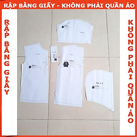 Rập giấy A0 may đầm mã 637 (BẢN VẼ)
