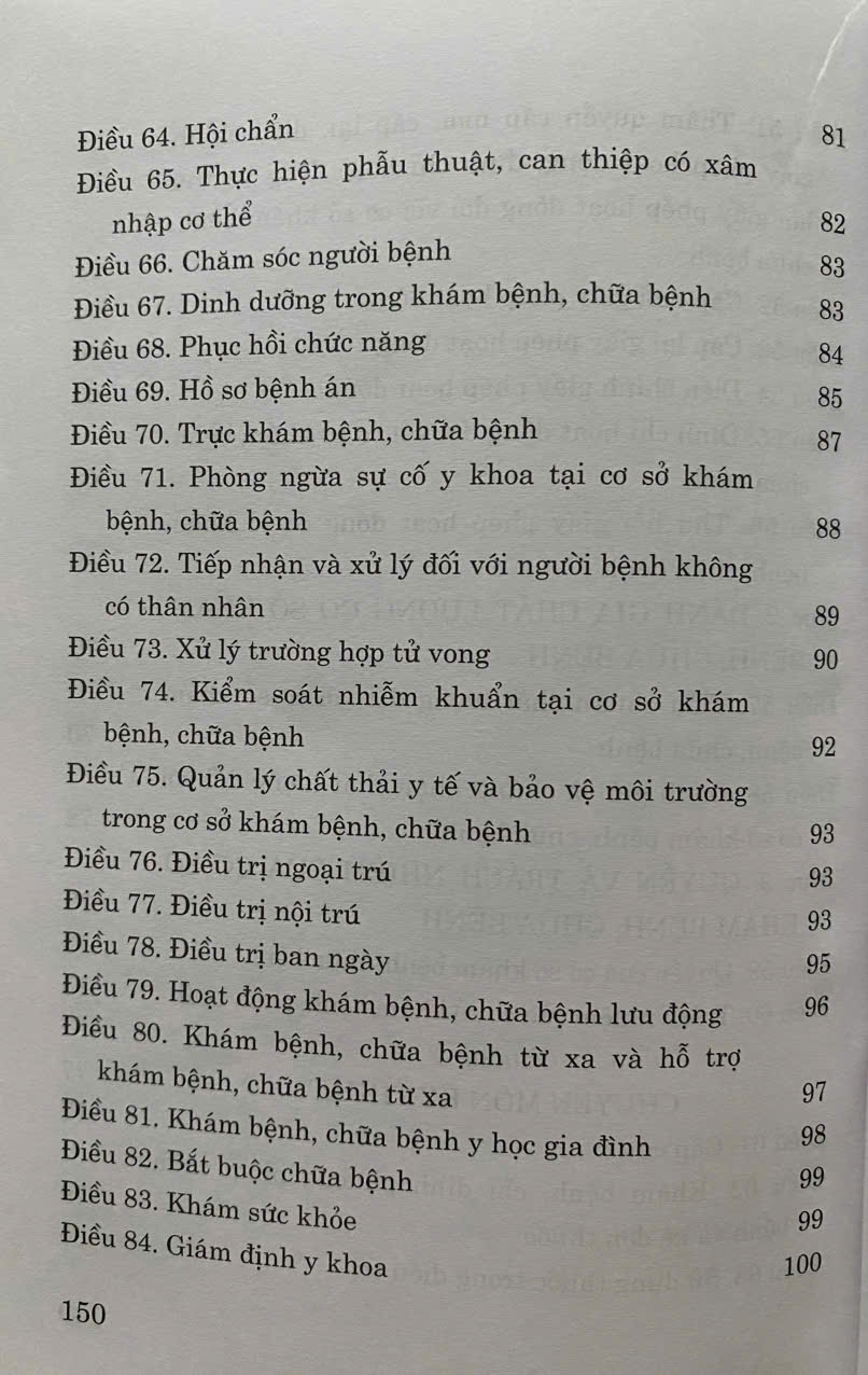 Luật Khám Bệnh, Chữa Bệnh