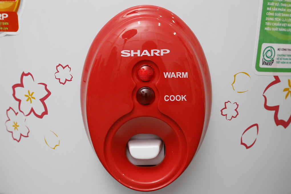 Nồi cơm nắp rời Sharp 2.2 lít KSH-D22V, Công suất 800W, Giao màu ngẫu nhiên - Hàng chính hãng