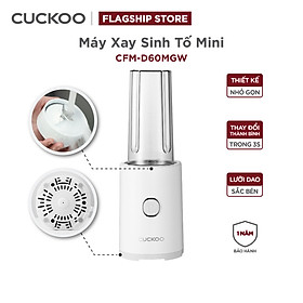 Máy Xay Sinh Tố Mini Cuckoo CFM-D60MGW-Thiết kế nhỏ gọn & hiện đại-Thao tác với 1 chạm-Hàng chính hãng