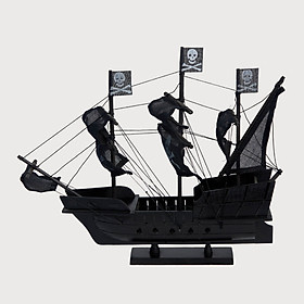 Mô hình Thuyền Cổ BLACK PEARL/ BLACK cao cấp, mô hình gỗ tự nhiên, lắp ráp sẵn 1st FURNITURE bằng gỗ tự nhiên