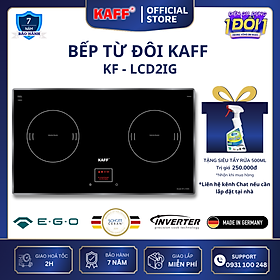 Bếp âm từ đôi nhập khẩu Germany KAFF KF-LCD2IG - Hàng Chính Hãng