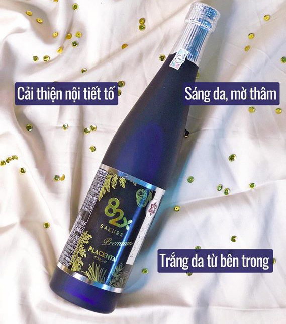 82X PLACENTA SAKURA PREMIUM (DÒNG CAO CẤP) 450.000mg Nhau Thai "Heo Hạnh Phúc" - Nước Uống Đẹp Da Đến Từ Nhật Bản 500ml
