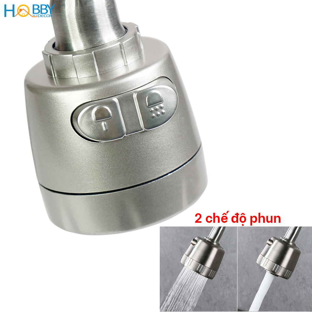 Vòi rửa bát gắn tường inox 304 tăng áp dòng lạnh Hobby Home Decor XGT1