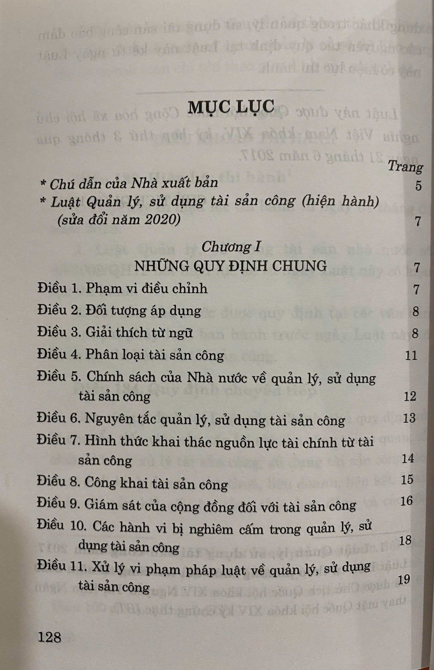 Luật Quản lý, sử dụng tài sản công ( hiện hành) ( sửa đổi năm 2020)