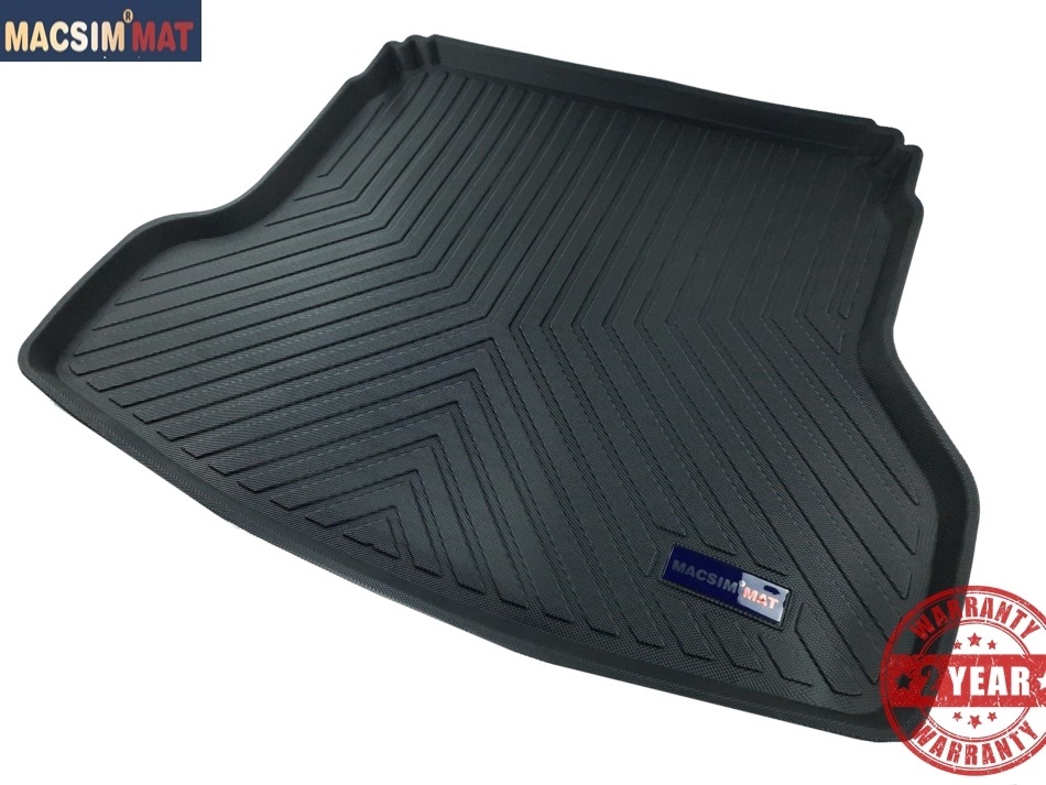 Thảm lót cốp xe ô tô Kia K3 ( Kia Cerato) 2017-đến nay nhãn hiệu Macsim chất liệu TPV cao cấp màu đen(AT012)