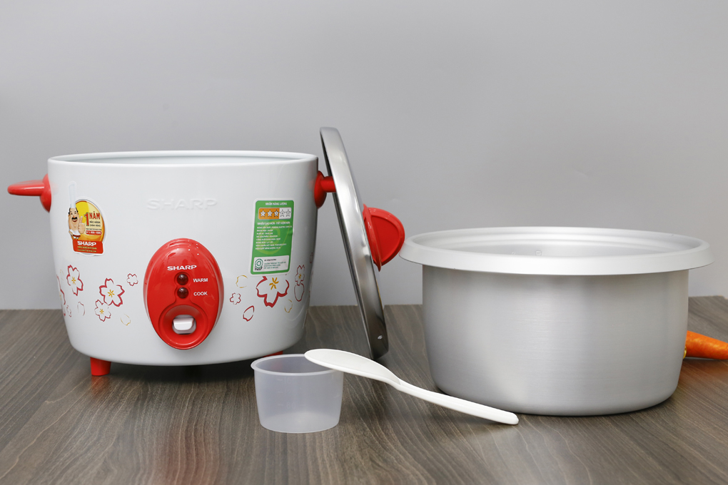 Nồi cơm nắp rời Sharp 2.2 lít KSH-D22V, Công suất 800W, Giao màu ngẫu nhiên - Hàng chính hãng