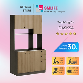 Tủ nhà bếp bằng gỗ công nghiệp thiết kế hiện đại SMLIFE Dasksa