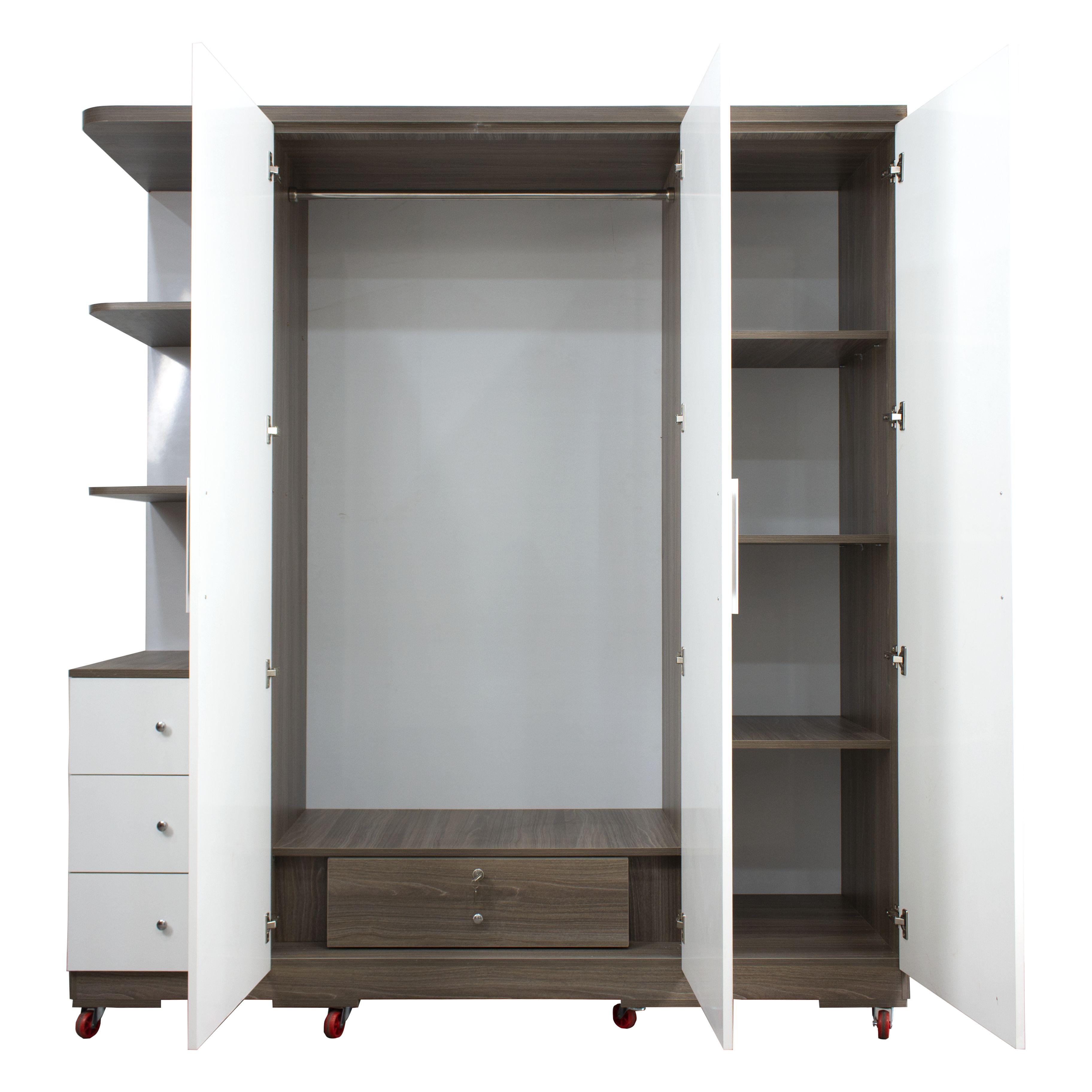 Tủ Áo 3 Cánh Góc Gỗ Mdf Phủ Melamine Cao Cấp Viva Đẹp Gía Rẻ