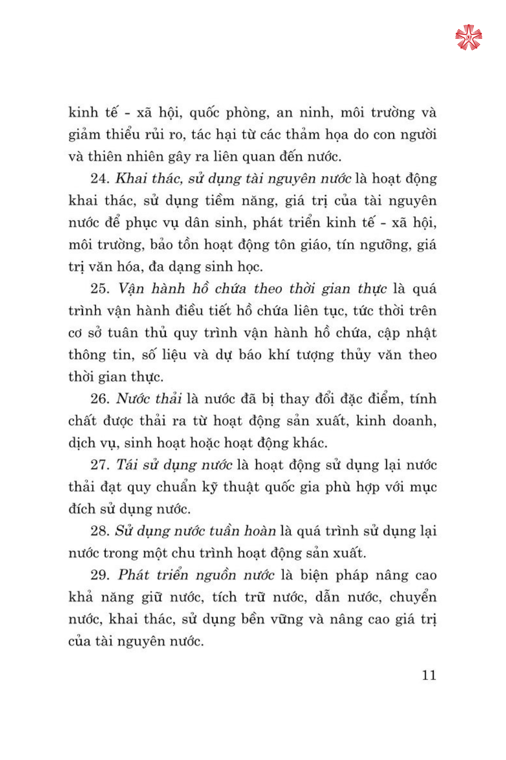 Luật tài nguyên nước ( bản in 2024)