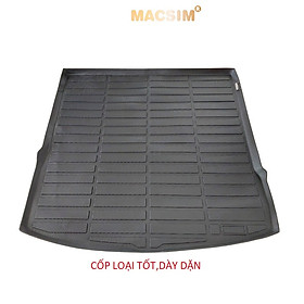 Thảm lót cốp xe ô tô Volkswagen Teramont X - Nhãn hiệu Macsim chất liệu nhựa TPE cao cấp màu đen