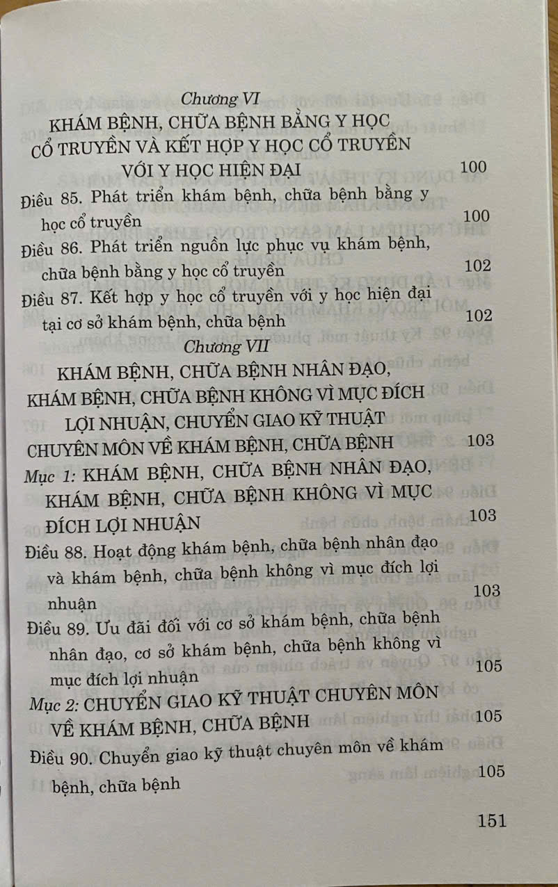 Luật Khám Bệnh, Chữa Bệnh