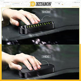 Bảng số điện thoại đặt táp lô khi đỗ xe - Hiển thị thông tin cho người lạ liên hệ khi có việc